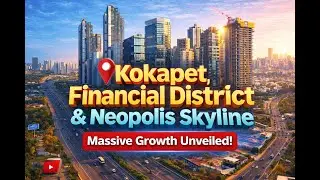 NEW HYDERABAD SKYLINE 2026 | Kokapet + Financial District + Neopolis Drone View #hyderabad #trending