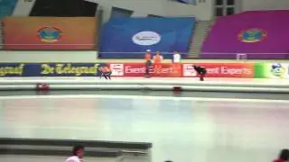 Annette Gerritsen warm up before the distance 500m Astana 2011 November 26th part 2