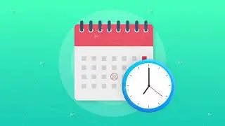 Calendar and clock icon. Wall calendar. Important, schedule appointment date. Motion graphics.