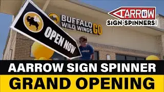 AArrow Sign Spinners & Buffalo Wild Wings GO in Fort Worth, TX!!