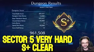 Sector 5 Crisis Dungeon S+ Very Hard Clear - FF7 Ever Crisis