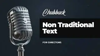 Non-Traditional Text - Chubbuck For Directors