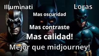 Mas oscuridad, mas constraste, mejor que Midjourney: Loras, Illuminati y TheAlly. Offset Noise