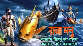 राजा मनु। भगवान विष्णु का मत्स्य अवतार। Raja Monu | Hindi pauranik kahani | maha pralay ki katha