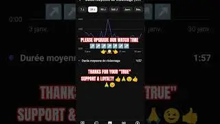PLEASE UPGRADE OUR WATCH TIME ↗️↗️↗️ 👉🕰️👈 #supportmychannel #watchtime #shorts #shortvideo #noviral
