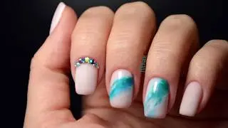 EDENails Nude Blue Nails - Blado Niebieskie Paznokcie