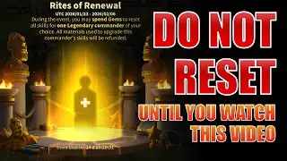 DO NOT DO COMMANDER RESET Until you Watch This Video | Rise of Kingdoms
