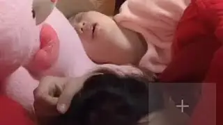 Mom Snoring Loudly Beside her daughter