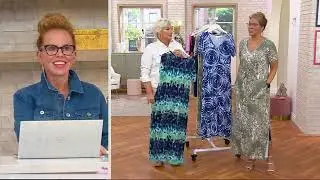 Belle by Kim Gravel Print or Solid V-Neck Maxi Dress on QVC