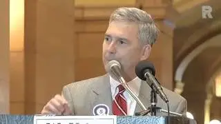 Sen. David Hann at the 5% Rally
