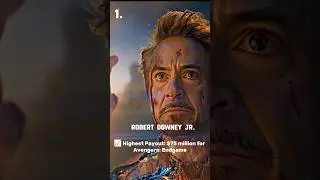 TOP 5 HIGHEST PAID MARVEL ACTORS||MARVEL#avengers