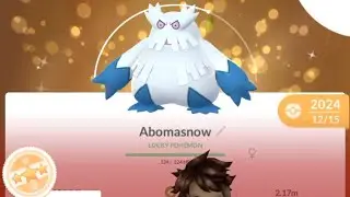 PoGo - Lucky-traded Kyogre for a Shiny Abomasnow #pogo #luckytrade #kyogre #abomasnow
