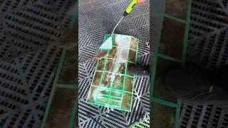 clean air conditioner dust filter #satisfying #asmr #cleaning