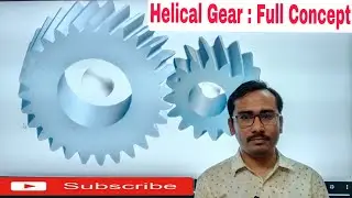Helical Gear & It's Types II Full Analysis II Thrust, Axial forces II By Kamal Singh