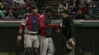 Pierzynski ejected while behind the plate