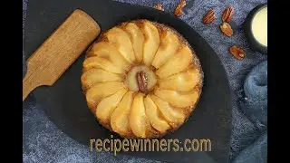 Easy Pear and Ginger Upside Down Cake
