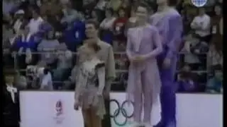 1992 Albertville Winter Olympic Games Pairs' Event Medals' Ceremony