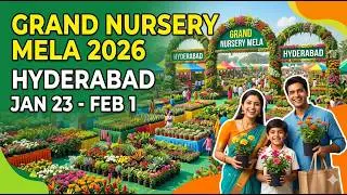 Grand Nursery Mela 2026 lGrand Nursery Mela 2026 Hyderabad | Plants, Prices & Full Tour