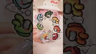 Among Us DIY Stickers Toploader🩷 #shorts #amongus #sticker #toploader #crafts