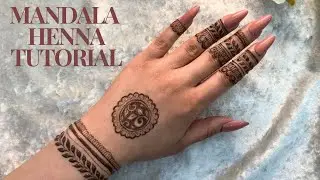 Modern henna mandala design tutorial