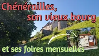 Chénérailles son vieux bourg, ses foires/Creuse/Aire de camping car #campingcar  #airedecampingcar