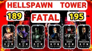 fatal hellspawn tower | battle 189  195 | easy win | best talent tree | mk mobile.