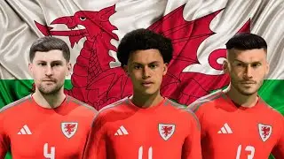 #eafc25 : SELEÇÕES ALTERNATIVAS com FACE REAL para o MODO CARREIRA : País de Gales ( GALESES )