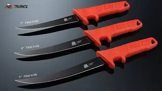 New RUNCL Fillet Knife Sharp 8Cr14MoV Stainless-Steel Blade 7