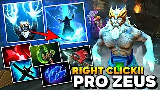 Pro Zeus Midlane Right Click Free Hit Absolutely Destroyed - Best Immortal Ranked - Dota 2
