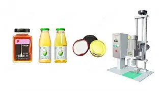 Semi-auotmatic single head Twist off lug lid glass jar capping Machine