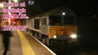 Trains at Eastleigh 28/10/25-29/10/25