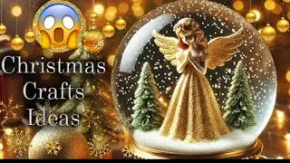 How to make Christmas Angels 😇 DIY glitter foam Christmas Angel Easy Christmas 🎄Tree Decorations