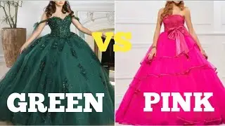 Green vs 💚 Pink 💕| Pink 💕vs Green Choose one.