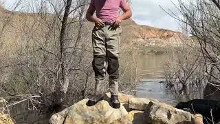 8 Fans Men's Wading Boots Non Slip Felt Sole, Superior Comfort for Anglers, Perfect for Fly Fishing