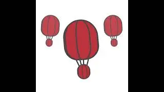 Fake 3D Animation - Hot air Chinese balloon