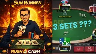 3 SETs in einer Session: Poker Play and Explain RnC 100 (german) 6 + Solver Analyse