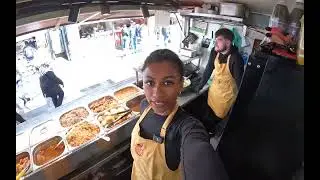 Manchester Food Stall  - Working at an Afro-Carribean street food market stall