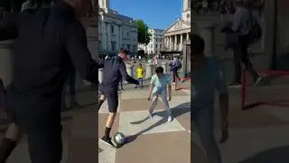 Public pannas in London! 🇬🇧 #football #soccer #nutmeg