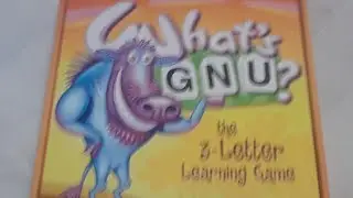 What's Gnu? 3 letter learning game