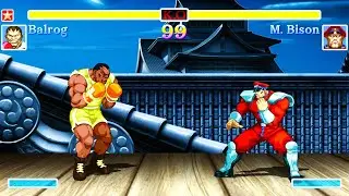 Balrog vs M.Bison (Hardest) Street Fighter 2: