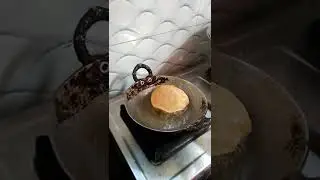 2 Giant Puri in Mini Pan #shorts #giant #puri #mini