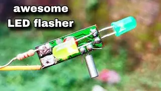 DIY 2-LED Flasher from Old Wall Clock Circuit | Simple Electronics Project