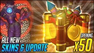BRAND NEW OVERWATCH CASE, ALL SKINS & EVENT- UNBOXING 50 OVERWATCH CHINESE LUNAR NEW YEAR LOOT BOXES