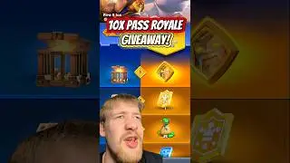 10x Pass Royale Giveaway! Clash Royale #clashroyaleshorts #clashroyale #supercell