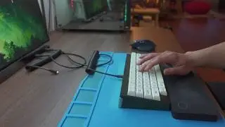 Everglide Crystal Purple switches in MOD-M bottom housings