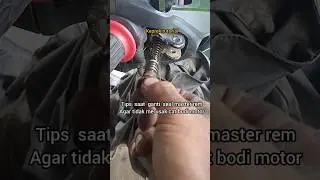 TIPS SAAT GANTI SEAL MASTER REM DEPAN AGAR TIDAK MERUSAK CAT#shorts