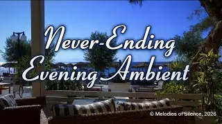 Never-Ending Greek Evening Ambience 🌙 | Mediterranean Seaside Caf&eacute; (1 Hour)