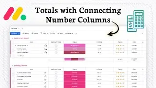 How to get grand totals with connecting number columns in Monday.com