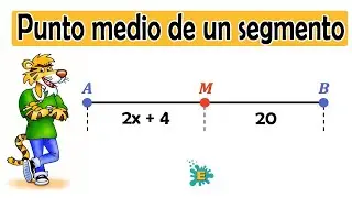 Punto MEDIO de un segmento (Incluye ejercicios)