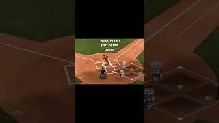 cheap win, but it's part of the game Baseball Clash #baseballclash